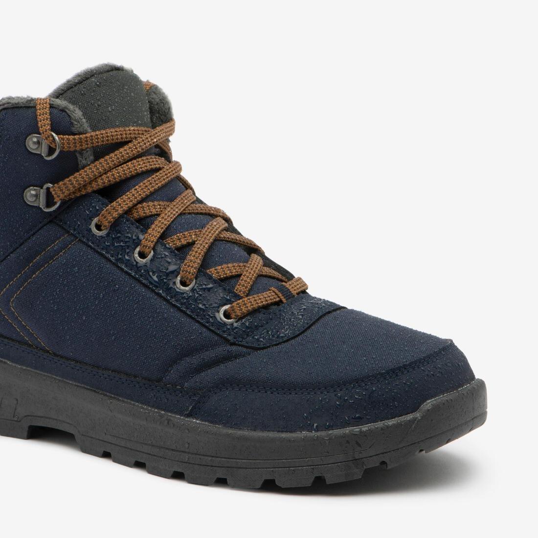 ORANGE Men's warm waterproof snow hiking boots, NH100 Mid, No Color, large image number 5