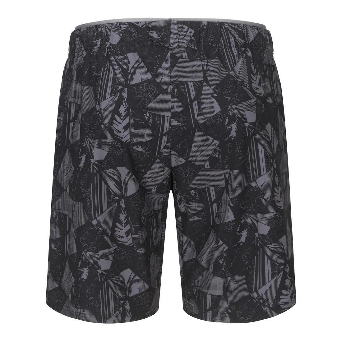 Men Swimming Long Swim Shorts - 100 Orga, Black, No Color, large image number 3