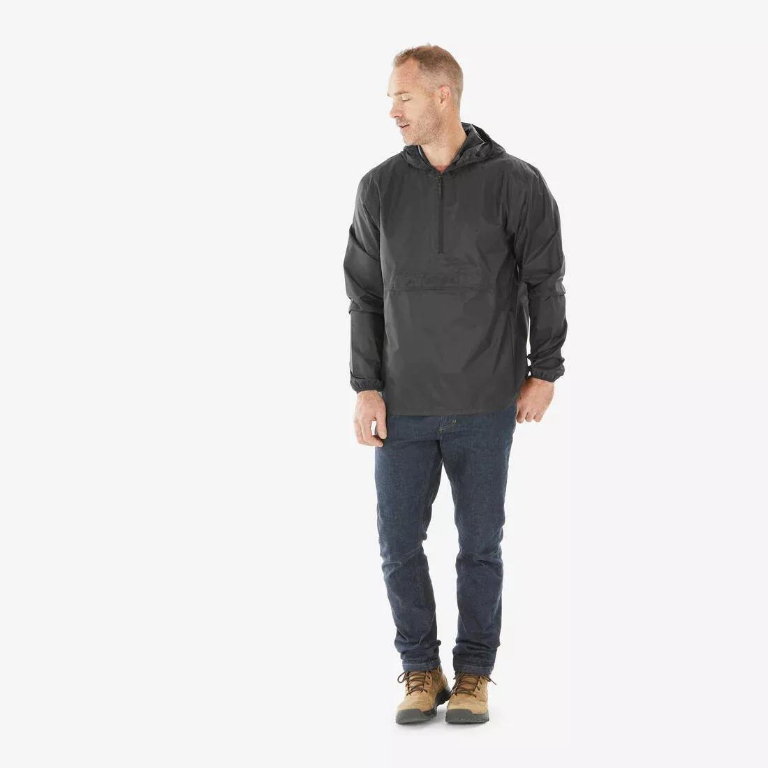 BLACK Jacket Raincut 1/2 Zip, , large image number 0
