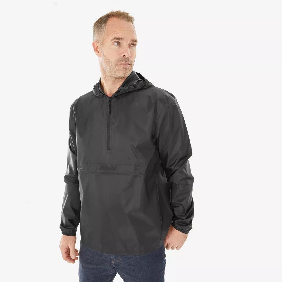 BLACK Jacket Raincut 1/2 Zip, , large image number 1