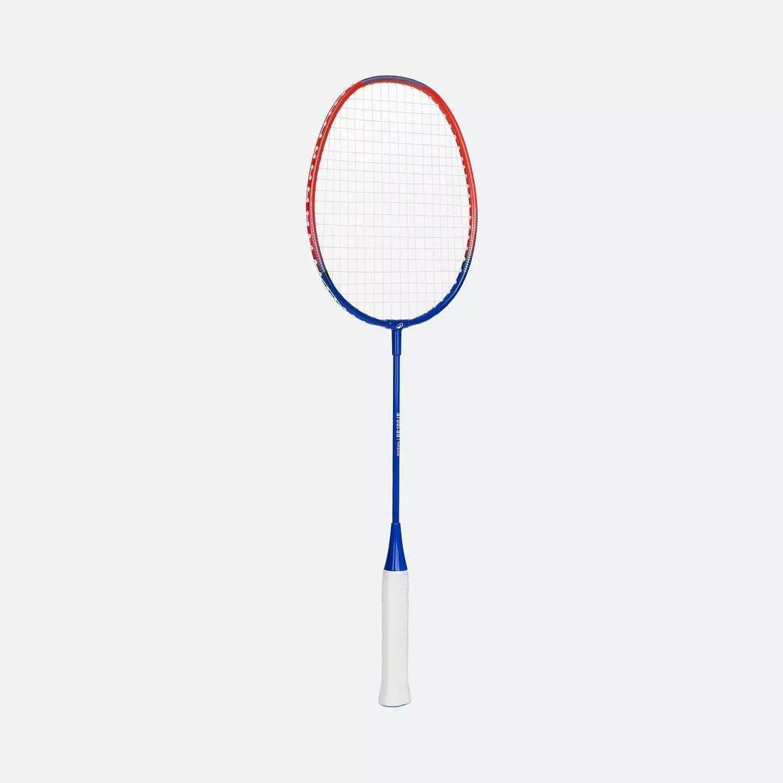 Kids Unisex Badminton Racket - 90G Aluminium - BR100, Blue/Red, No Color, large image number 2