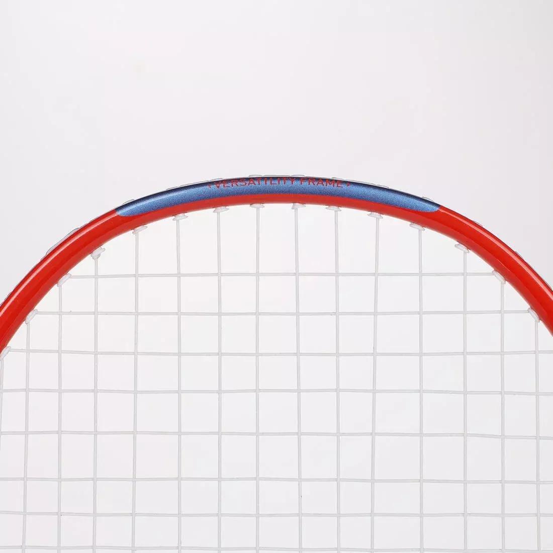 Kids Unisex Badminton Racket - 90G Aluminium - BR100, Blue/Red, No Color, large image number 6