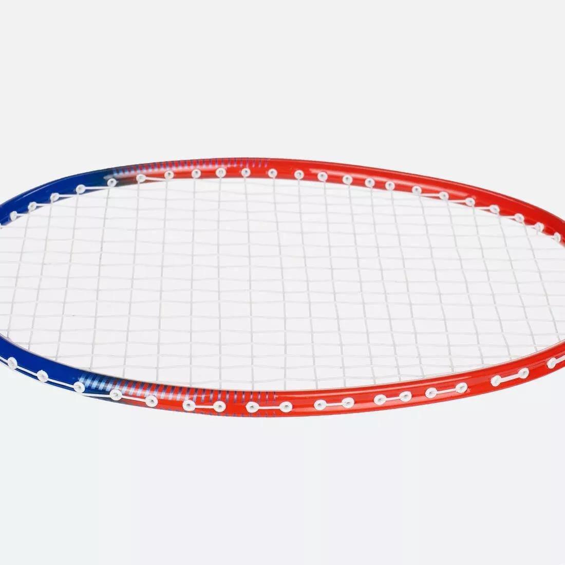 Kids Unisex Badminton Racket - 90G Aluminium - BR100, Blue/Red, No Color, large image number 7