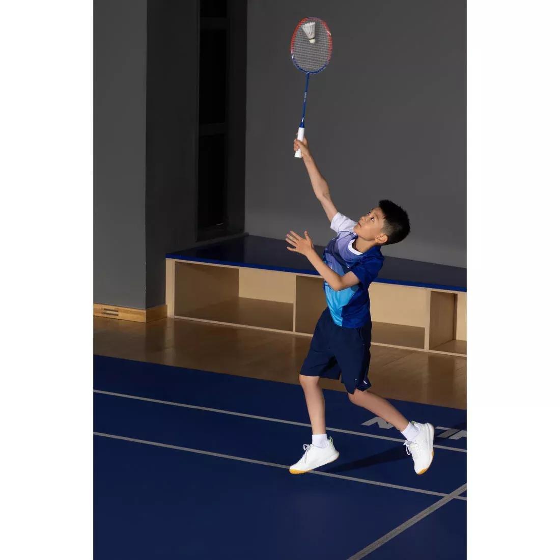 Kids Unisex Badminton Racket - 90G Aluminium - BR100, Blue/Red, No Color, large image number 10