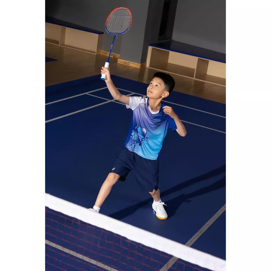 Kids Unisex Badminton Racket - 90G Aluminium - BR100, Blue/Red, No Color, large image number 12