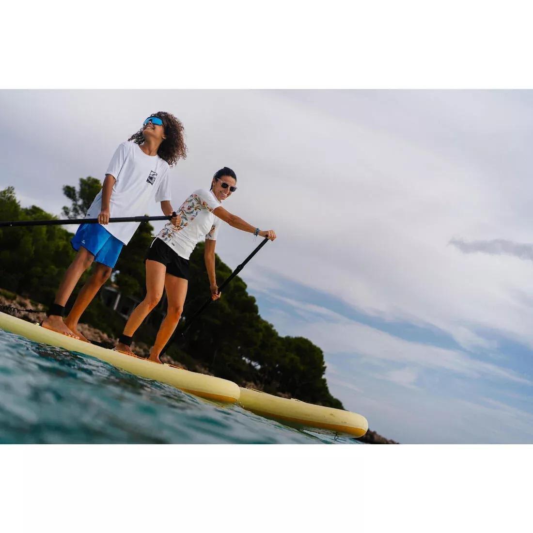 Inflatable Stand-Up Paddleboard Pack 9'6 - 1 Person (Up To 80 Kg) - 100, Yellow, No Color, medium