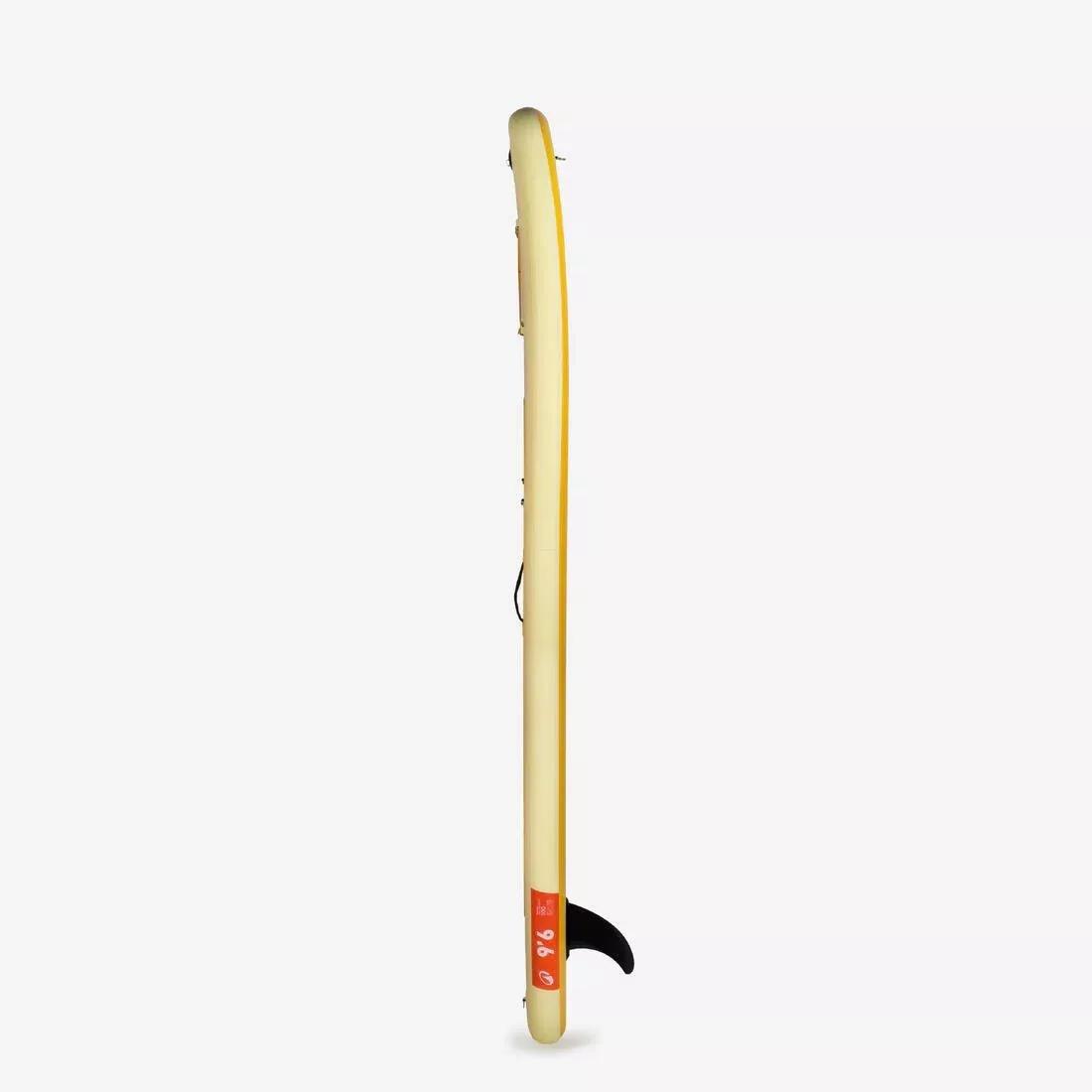 Inflatable Stand-Up Paddleboard Pack 9'6 - 1 Person (Up To 80 Kg) - 100, Yellow, No Color, large image number 11