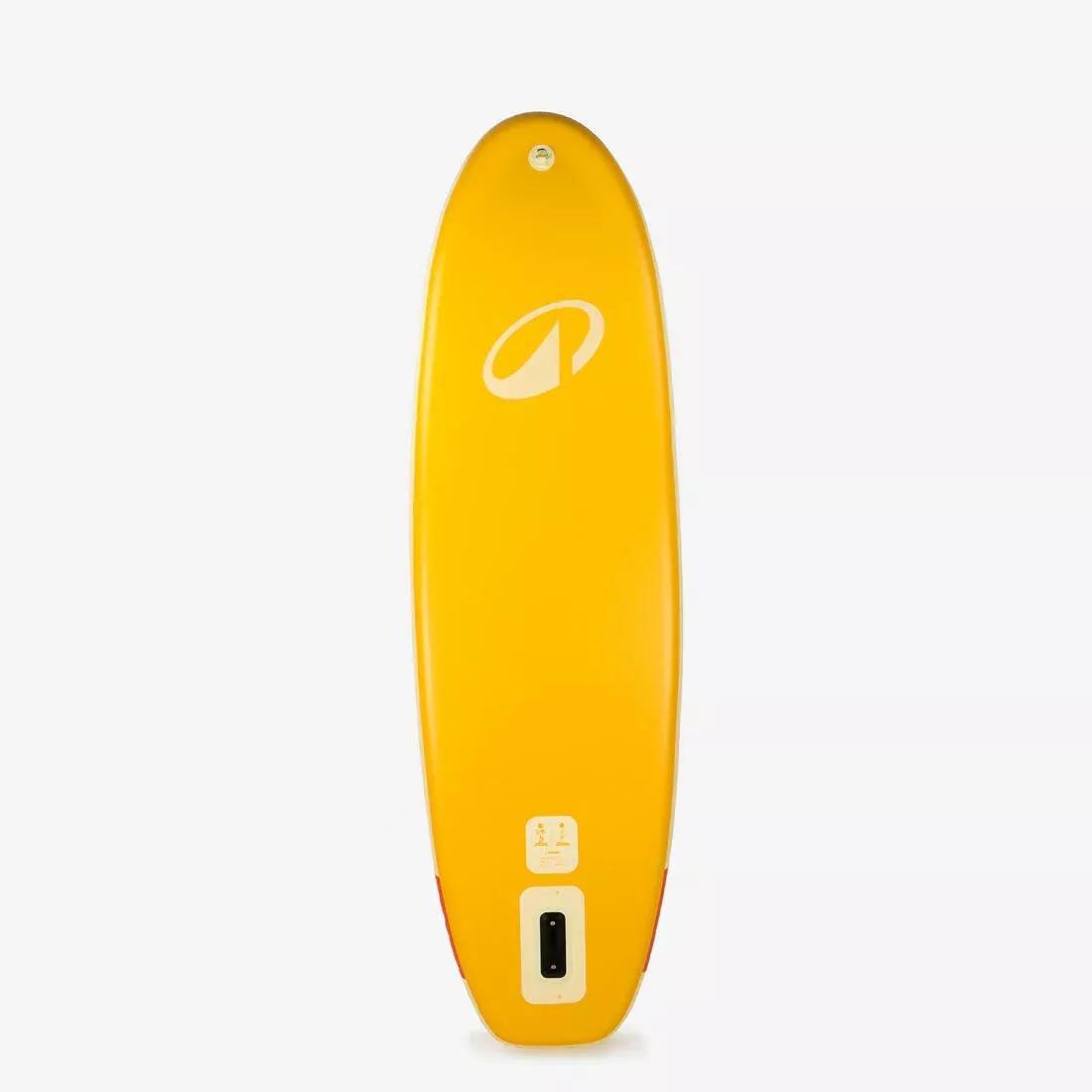 Inflatable Stand-Up Paddleboard Pack 9'6 - 1 Person (Up To 80 Kg) - 100, Yellow, No Color, large image number 12