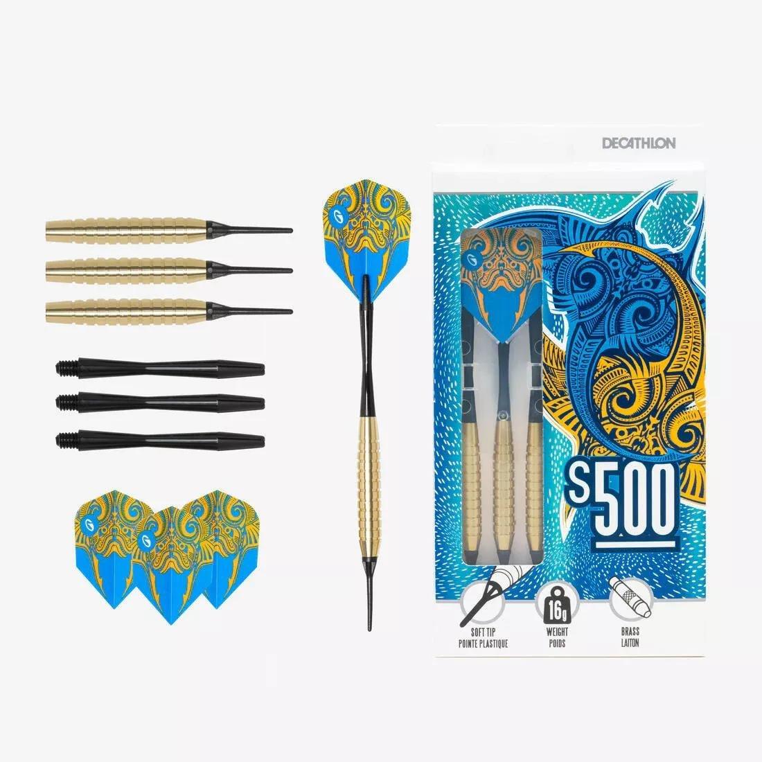 S500 Soft Tip Darts - Tri-Pack, No Color, large image number 5