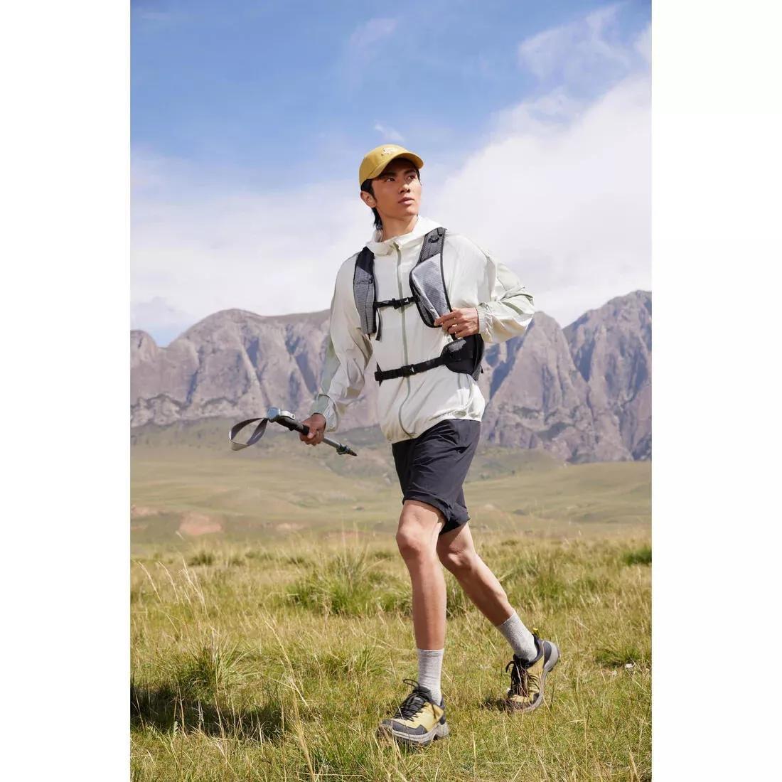 Men Low-Cut Waterproof Hiking Boots - MH100, Green/Black, No Color, large image number 10