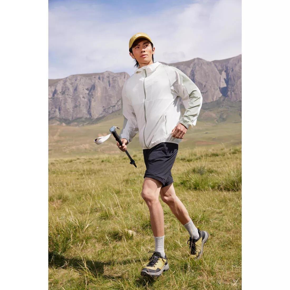 Men Low-Cut Waterproof Hiking Boots - MH100, Green/Black, No Color, large image number 11