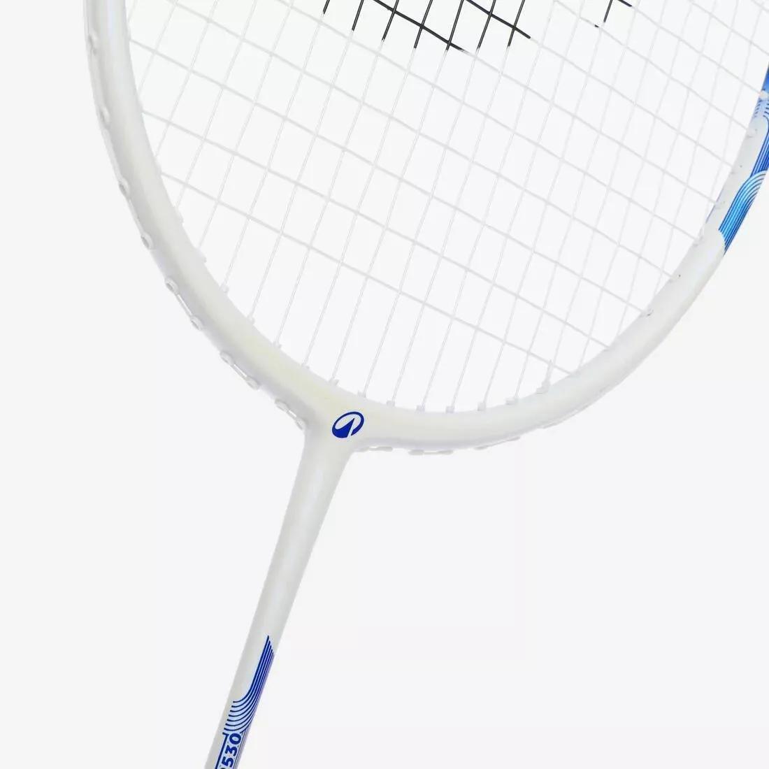 Adults Badminton Racket - Br Sensation 530, White, No Color, large image number 3