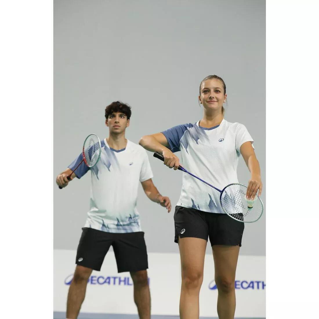 Adults Badminton Racket - Br 190 Set Partner, Blue/Red, No Color, large image number 12