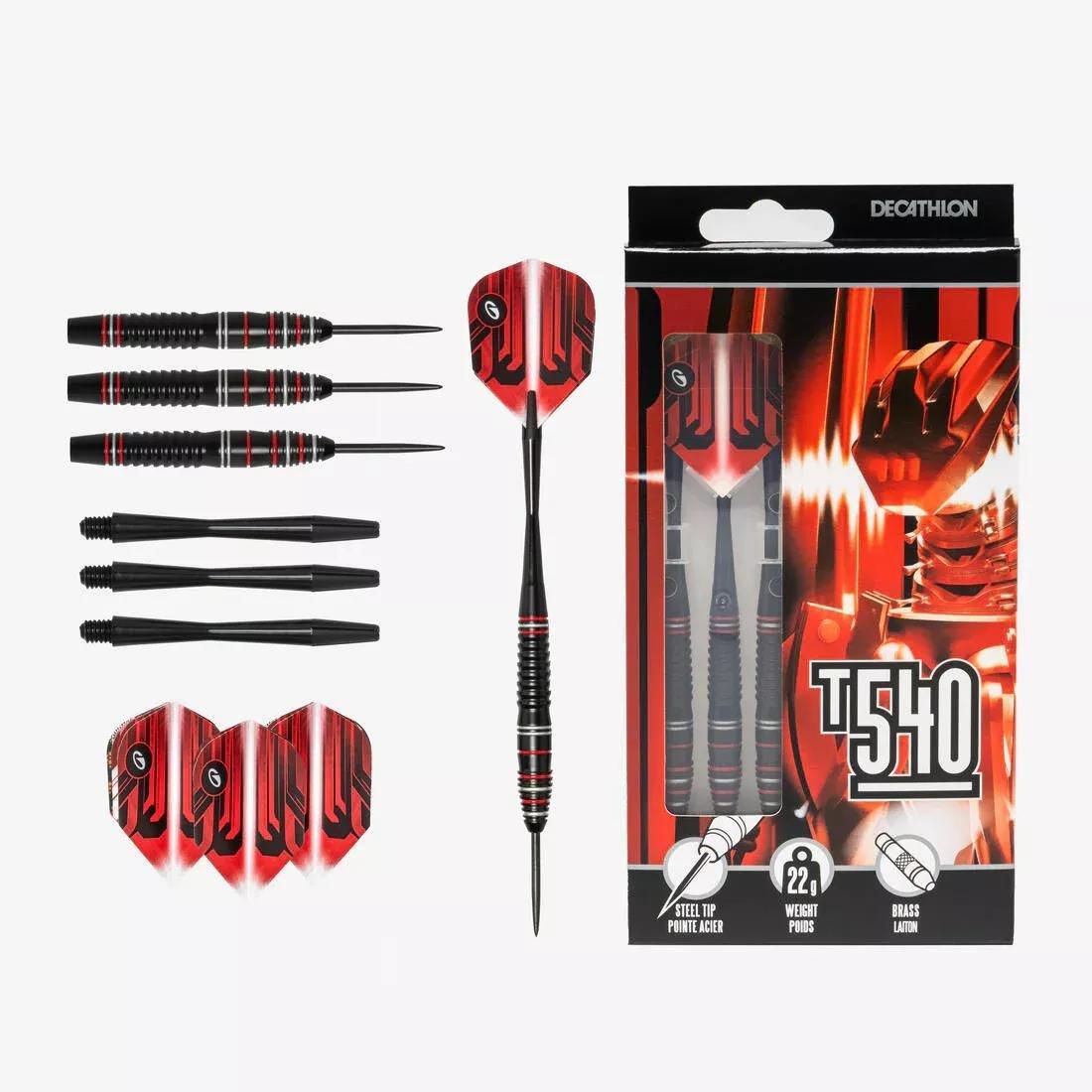 Steel-Tipped Darts - Tri-Pack T540, Red, 5401_000, large image number 6
