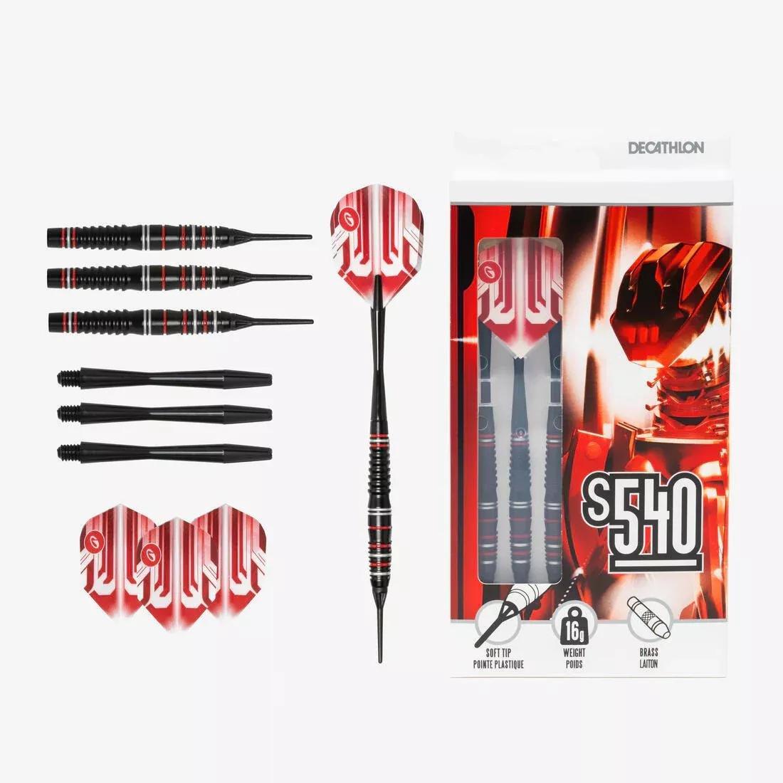 DEFAULT S540 Soft Tip Darts Tri-Pack, No Color, large image number 5