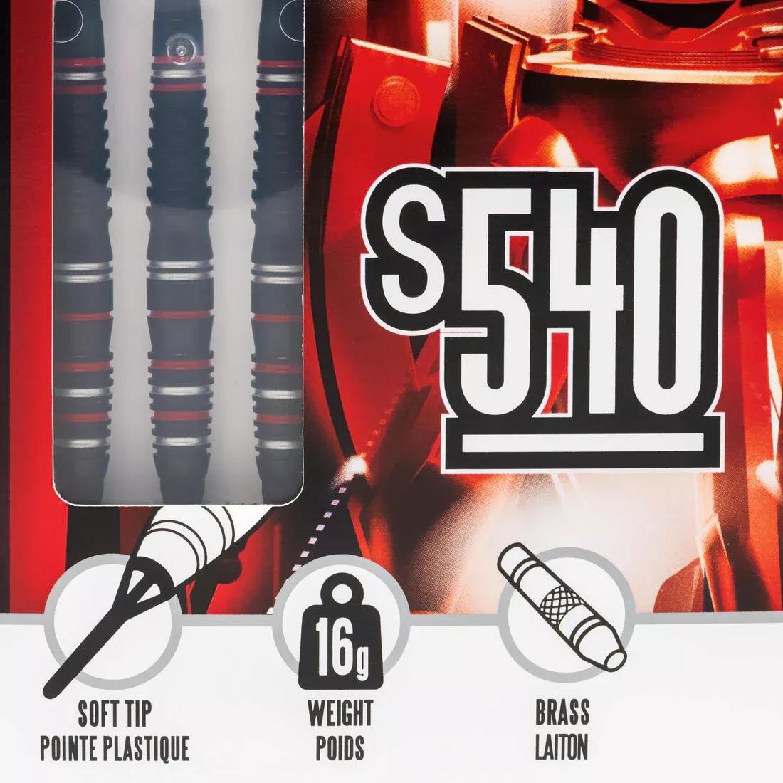 DEFAULT S540 Soft Tip Darts Tri-Pack, No Color, large image number 9