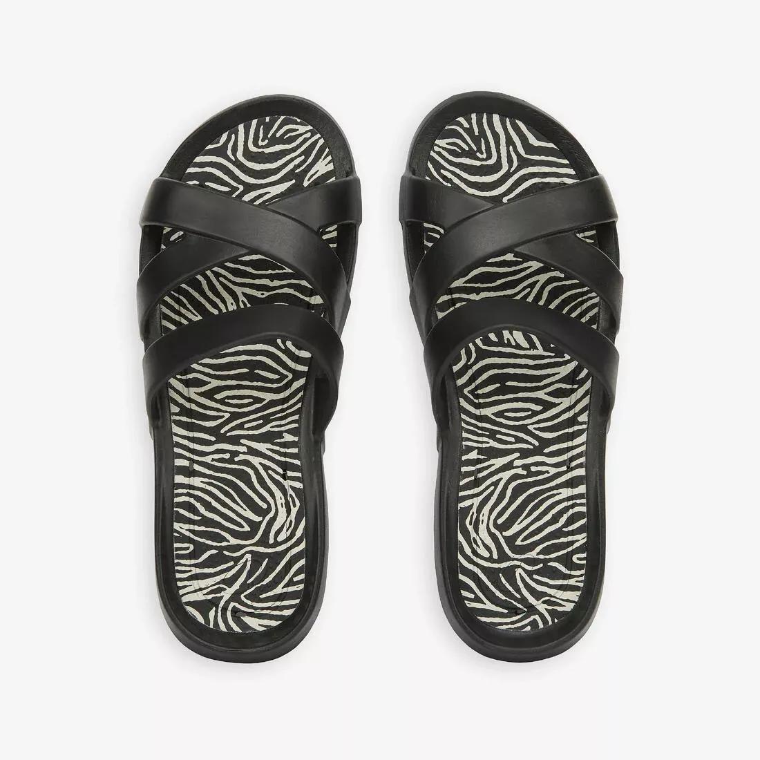 Women Poolside Slides - Slap 500, Black, No Color, large image number 9