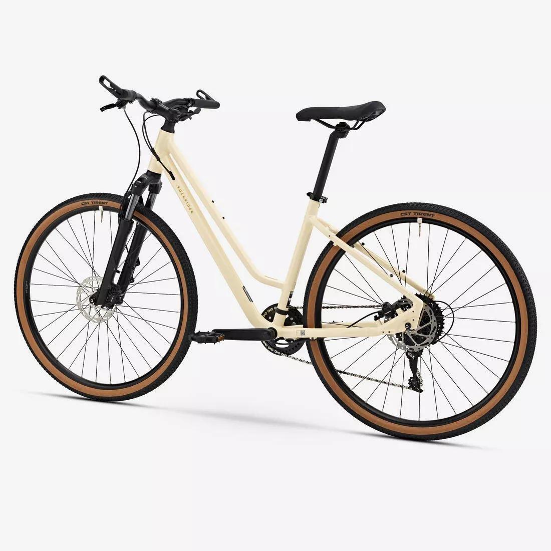 Hybrid Bike Low Frame, Actv 500, Beige, No Color, medium