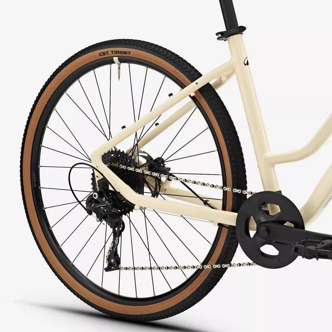 Hybrid Bike Low Frame, Actv 500, Beige, No Color, large image number 3