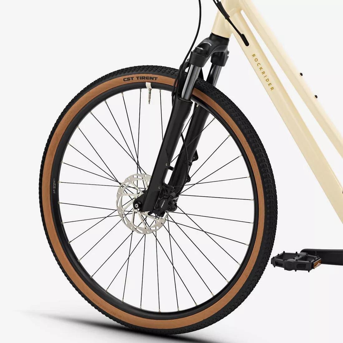 Hybrid Bike Low Frame, Actv 500, Beige, No Color, large image number 7