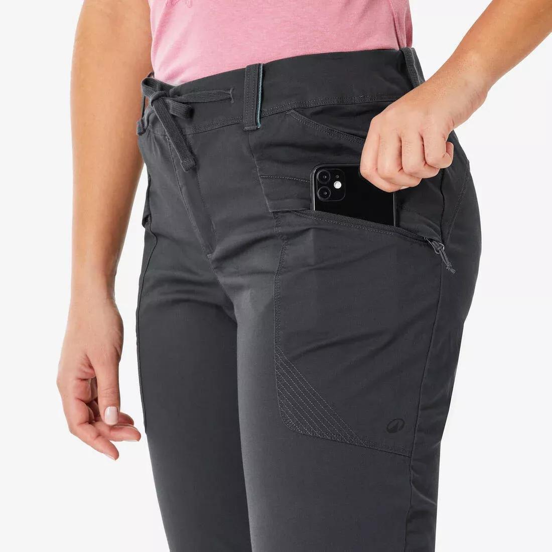 Women Hiking Trousers NH500 Regular, Grey, No Color, large image number 4