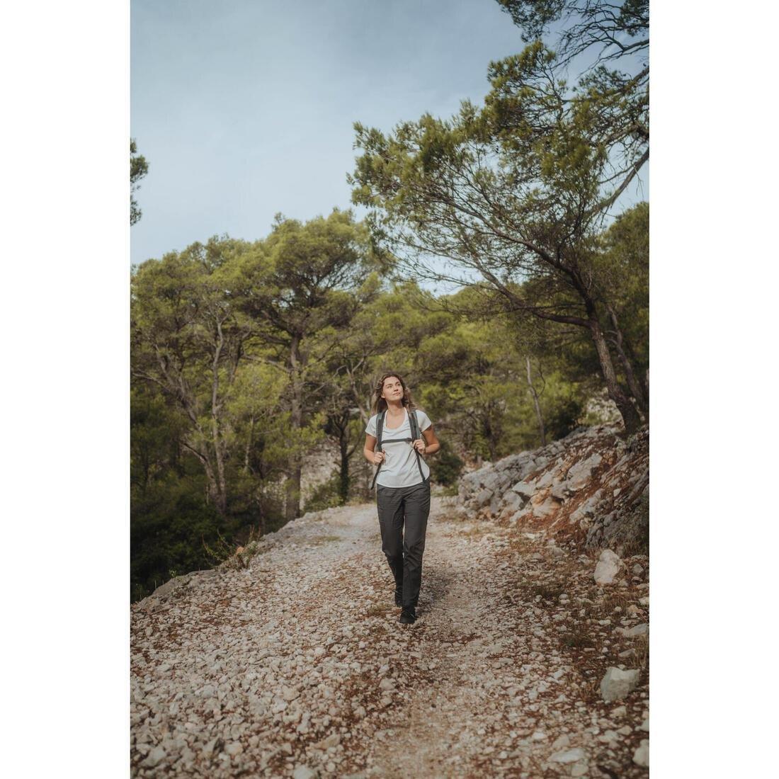 Women Hiking Trousers NH500 Regular, Grey, No Color, large image number 6