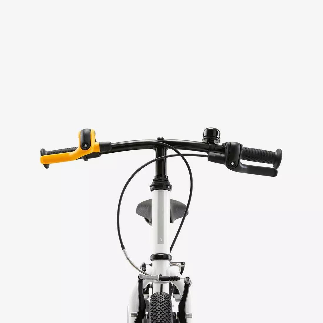 Kids Unisex 3-5 Years 14-Inch Bike - Discover 100, White, No Color, large image number 4