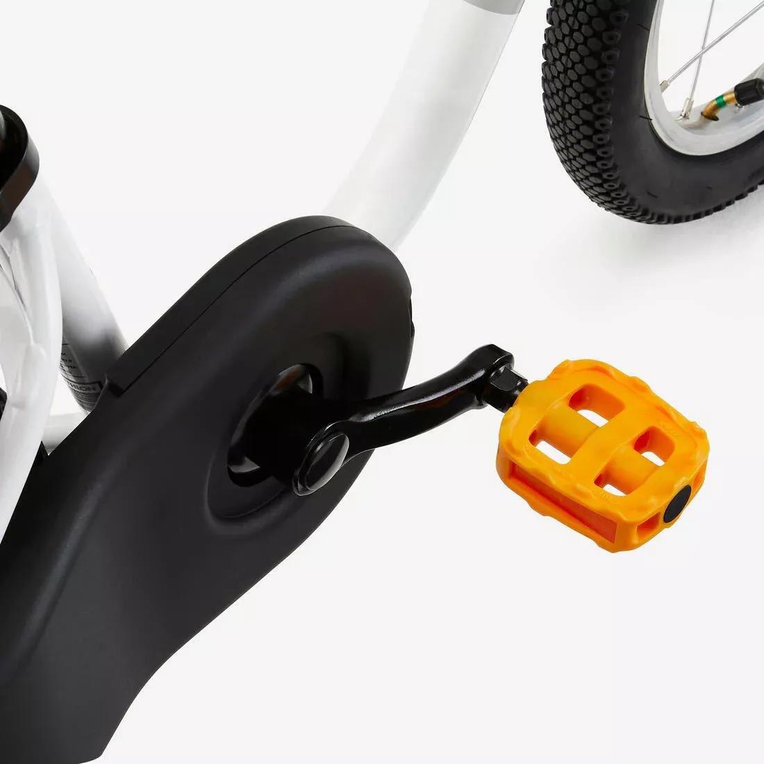 Kids Unisex 3-5 Years 14-Inch Bike - Discover 100, White, No Color, large image number 6