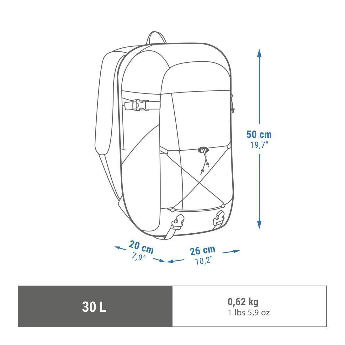 Hiking Backpack 30L - Nh Arpenaz 100, Navy, No Color, large image number 7