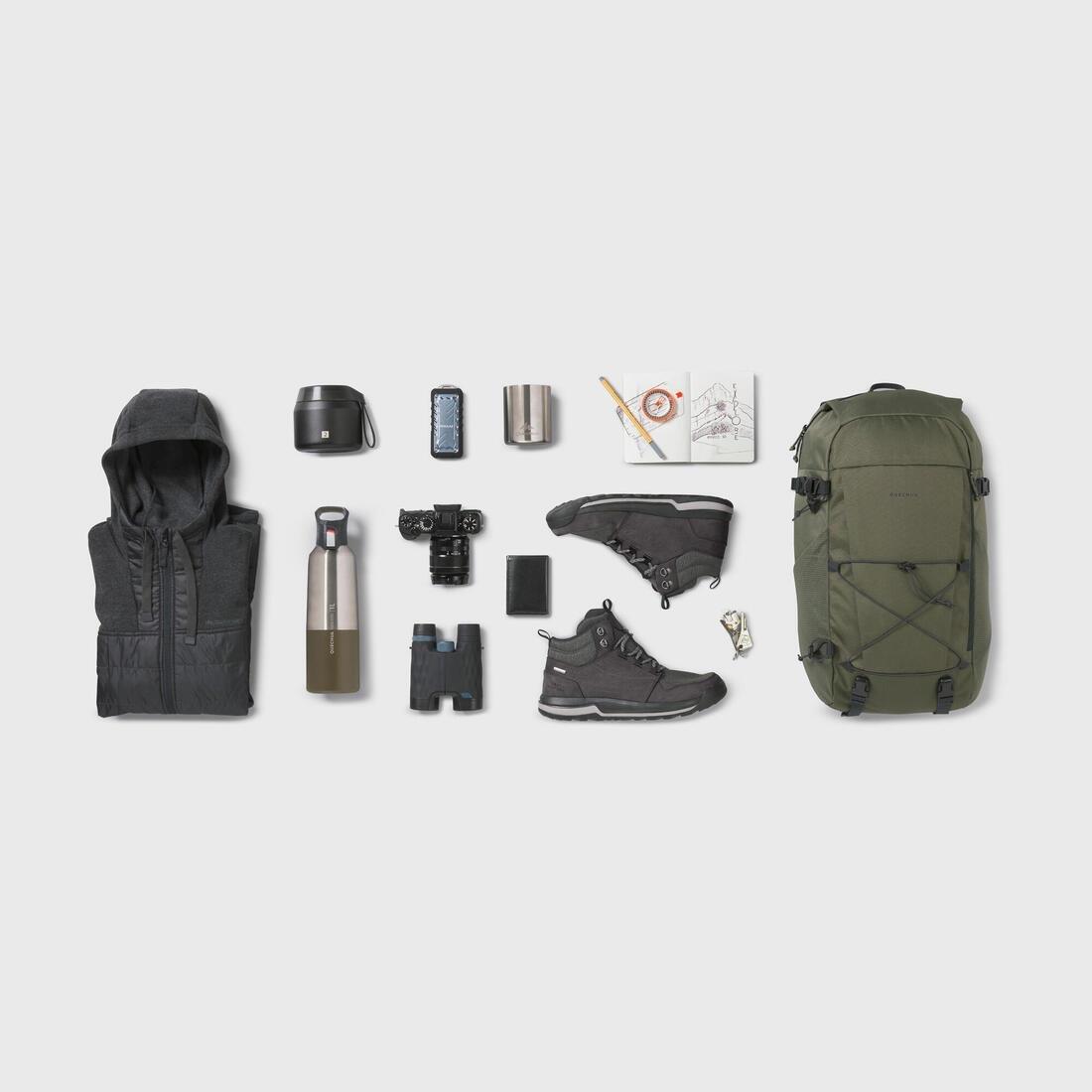 Hiking Backpack 30L - Nh Arpenaz 100, Navy, No Color, large image number 13