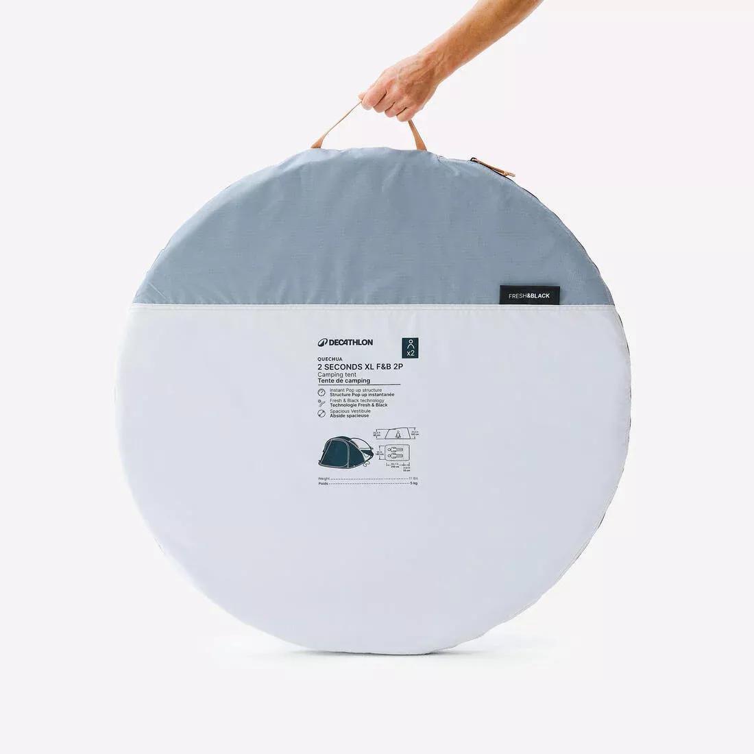 Instant 2-Person Camping Tent - 2 Seconds XL, Black, No Color, medium