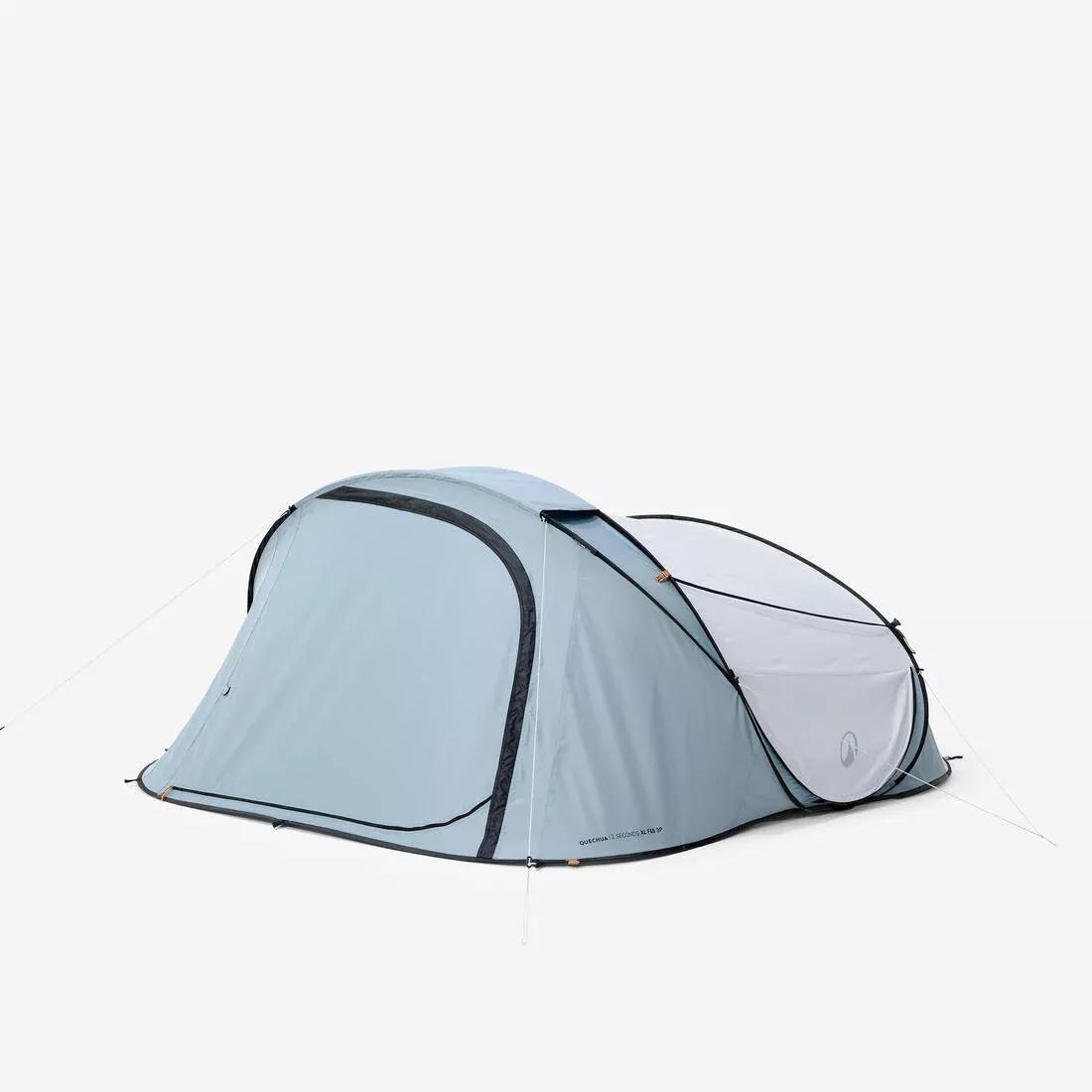 Instant 3-Person Camping Tent - 2 Seconds XL, Black, No Color, large image number 9