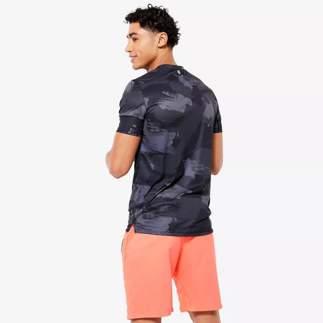 Men Fitness Breathable Essential Short-Sleeved Crew Neck T-Shirt, White, , large image number 13