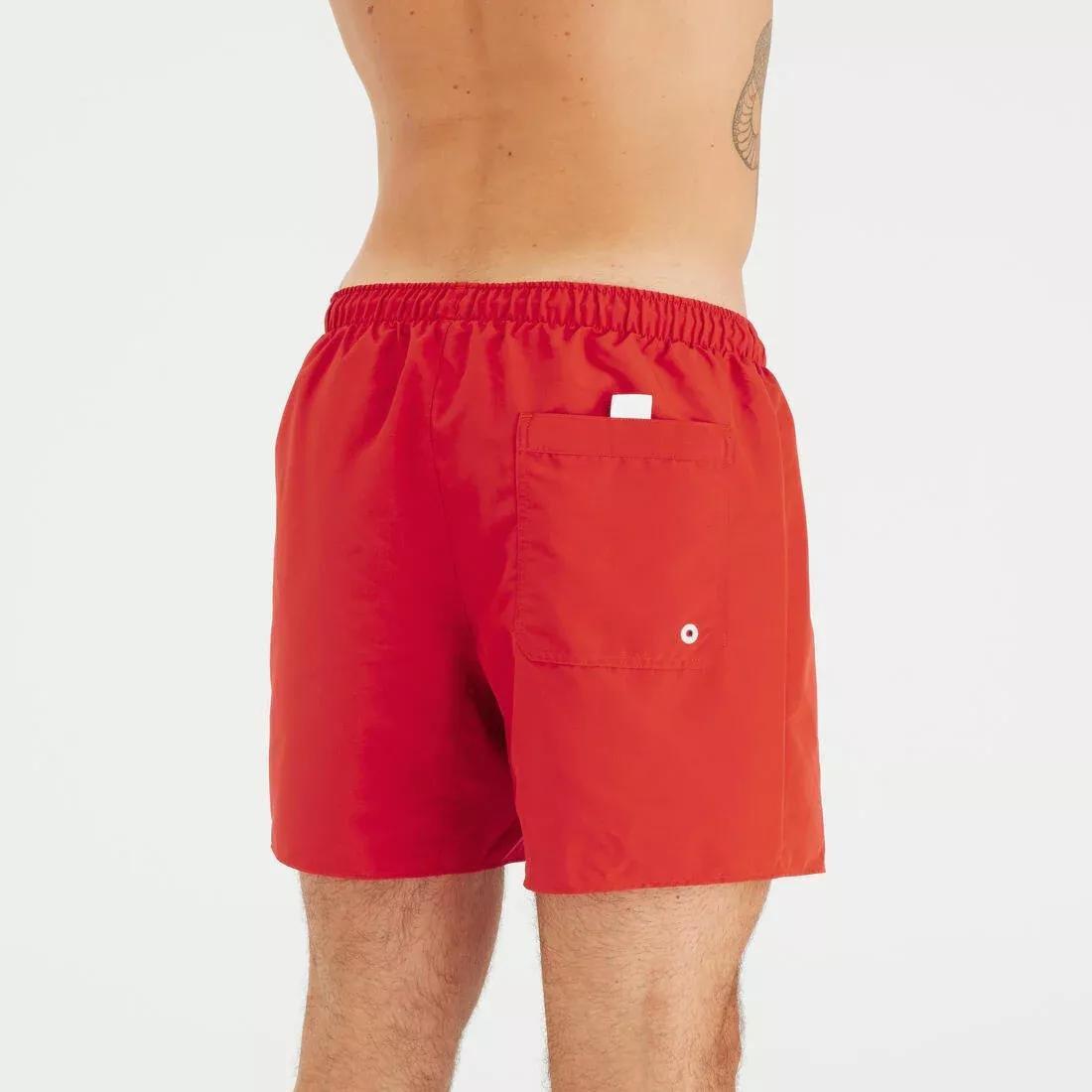 Men Surfing Swim Shorts - 100 Hendaia MW, Red, No Color, large image number 10