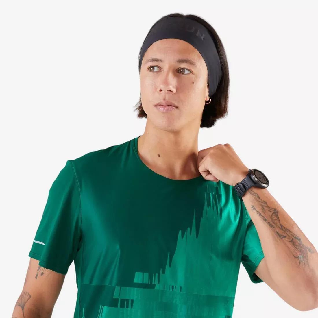 Adults Unisex Kiprun V2 Running Headband Graphics, White, No Color, large image number 4