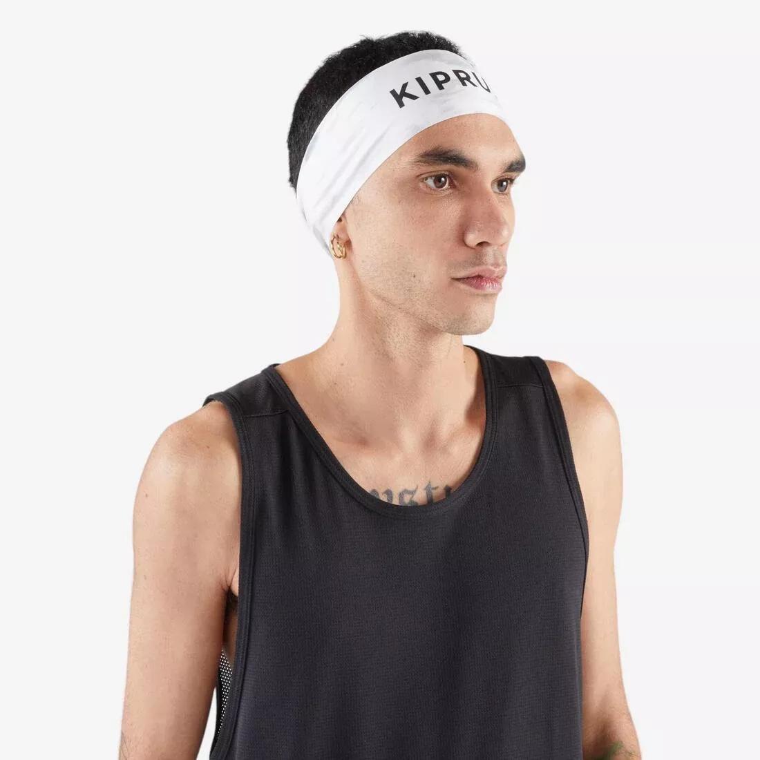 Adults Unisex Kiprun V2 Running Headband Graphics, White, No Color, large image number 10