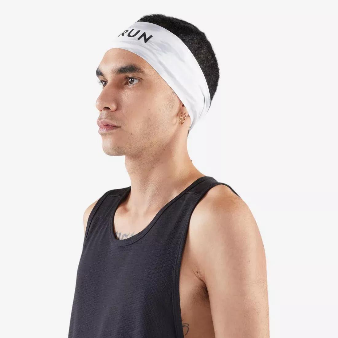 Adults Unisex Kiprun V2 Running Headband Graphics, White, No Color, large image number 11