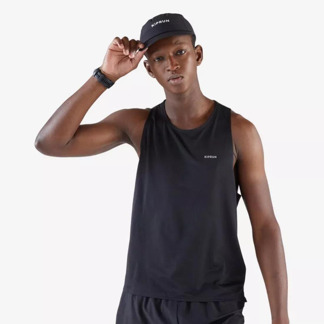 Adults Running Cap - Kiprun Ultra-Lightweight, Black, No Color, large image number 7