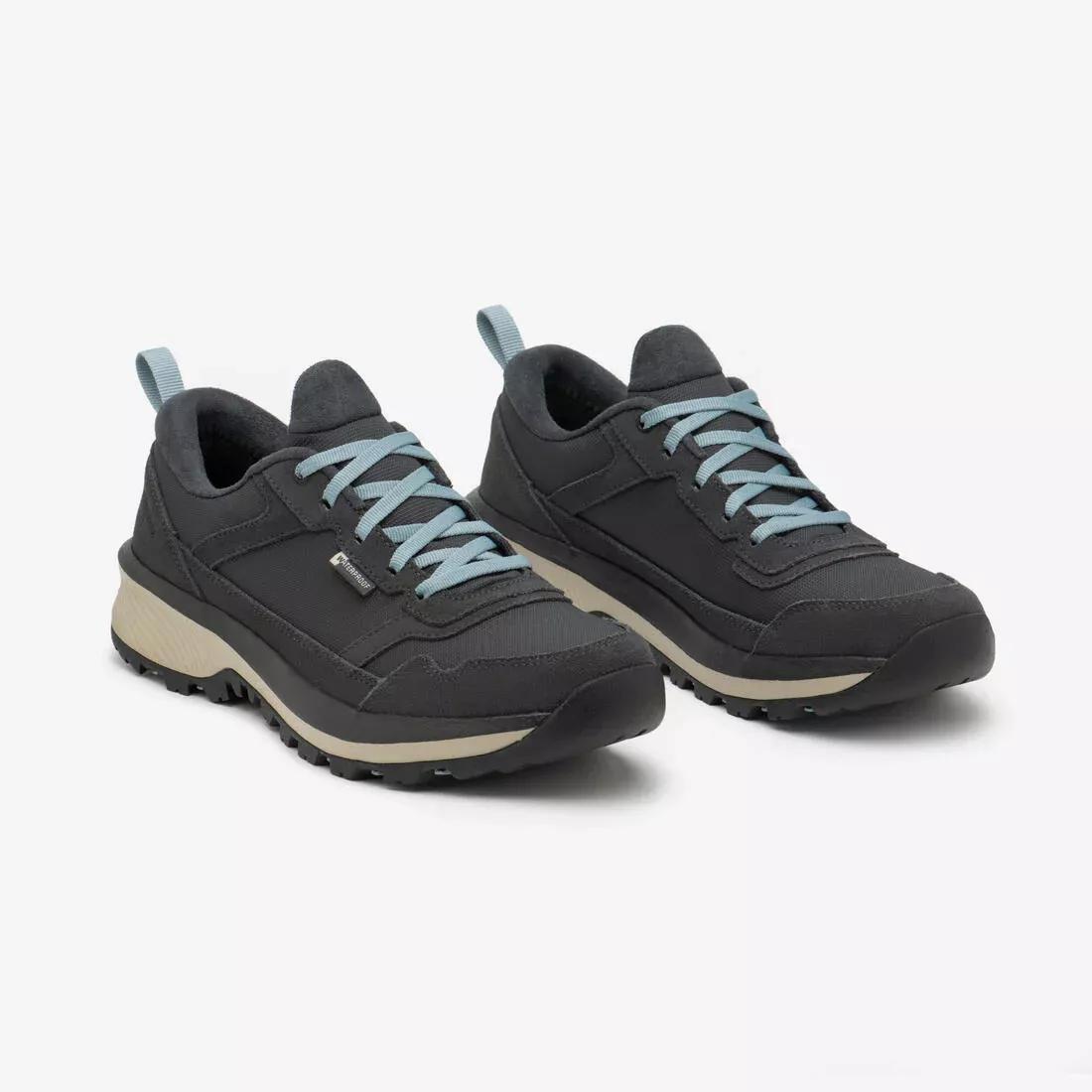 Women waterproof hiking boots - NH500 Leather WP, Grey, No Color, medium