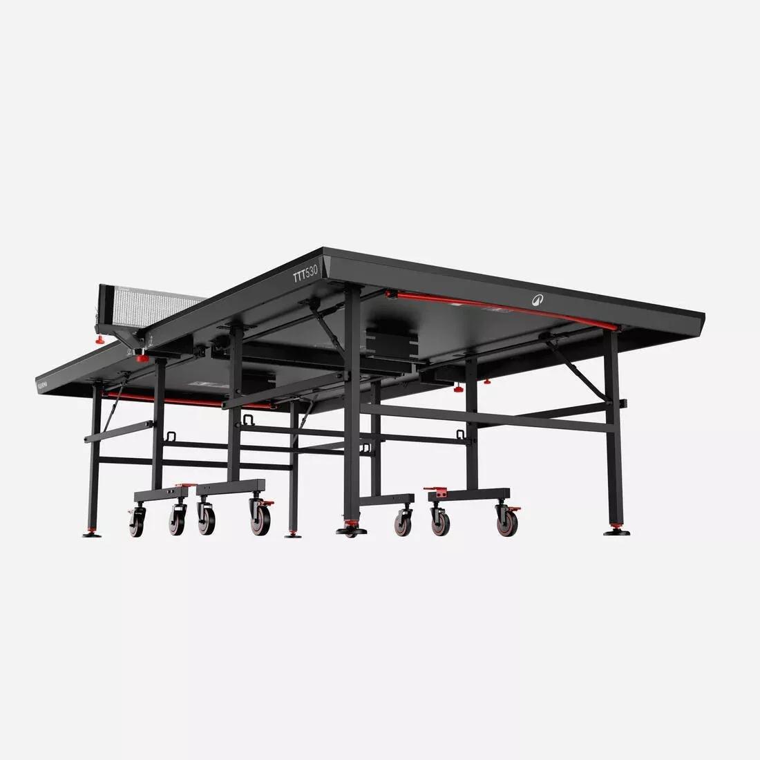 Compact Indoor Competition Table Tennis Table ITTF, TTT 530, Black, No Color, medium