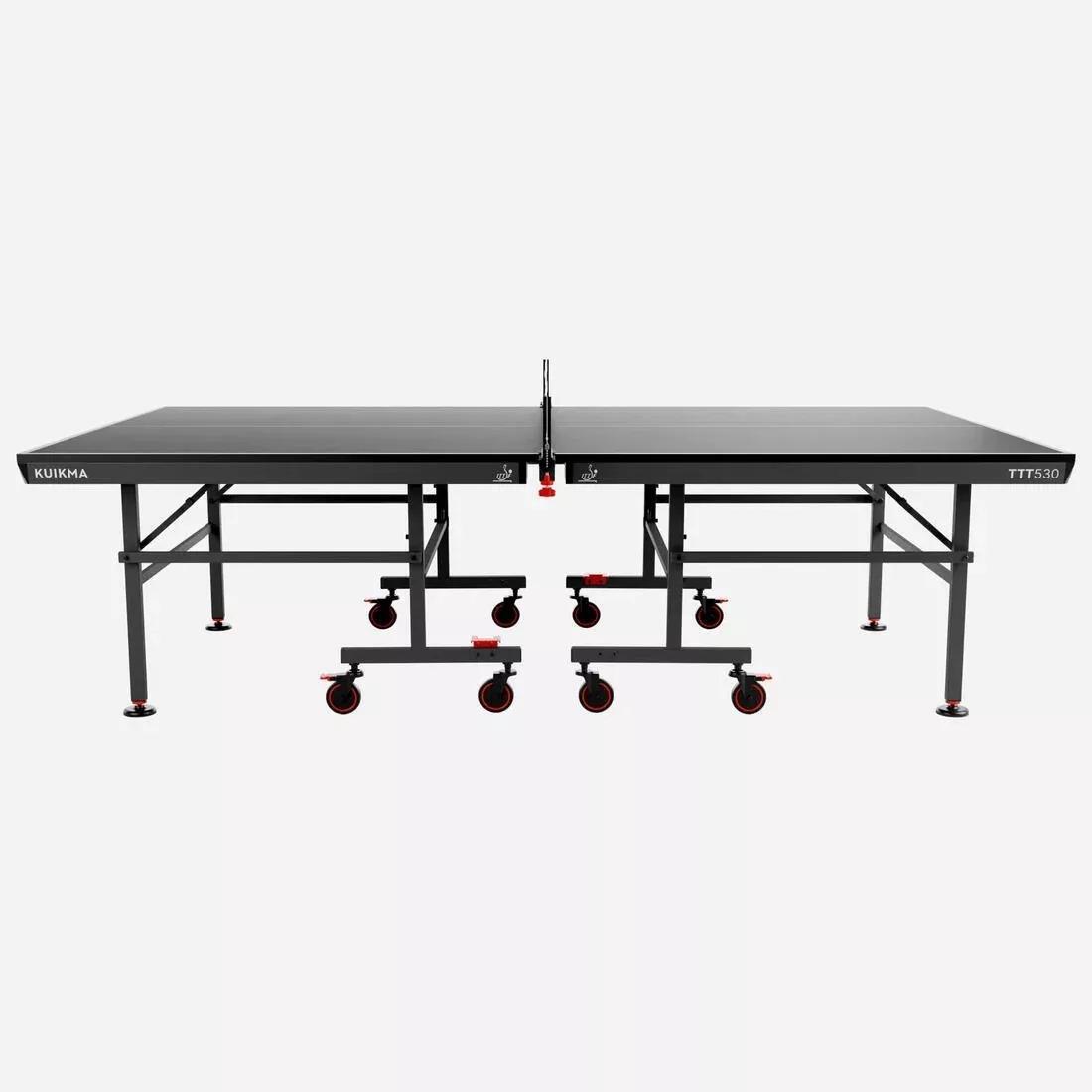 Compact Indoor Competition Table Tennis Table ITTF, TTT 530, Black, No Color, large image number 7