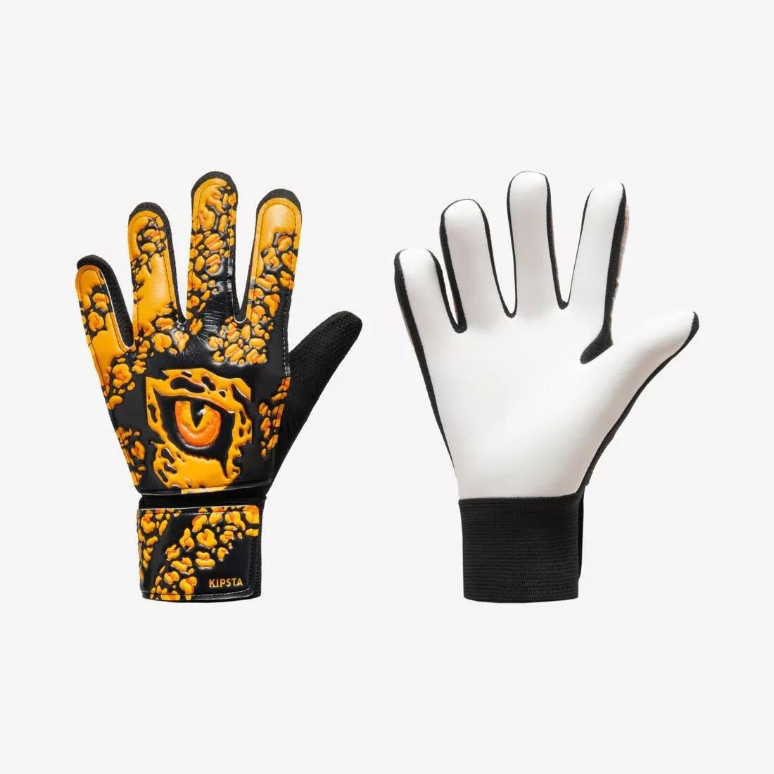 Kids goalkeeper gloves, Orange, No Color, large image number 0