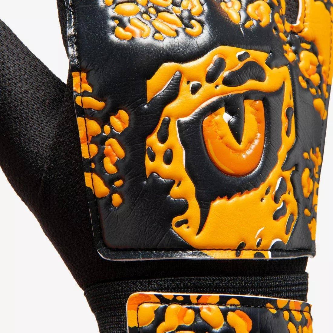 Kids goalkeeper gloves, Orange, No Color, large image number 5