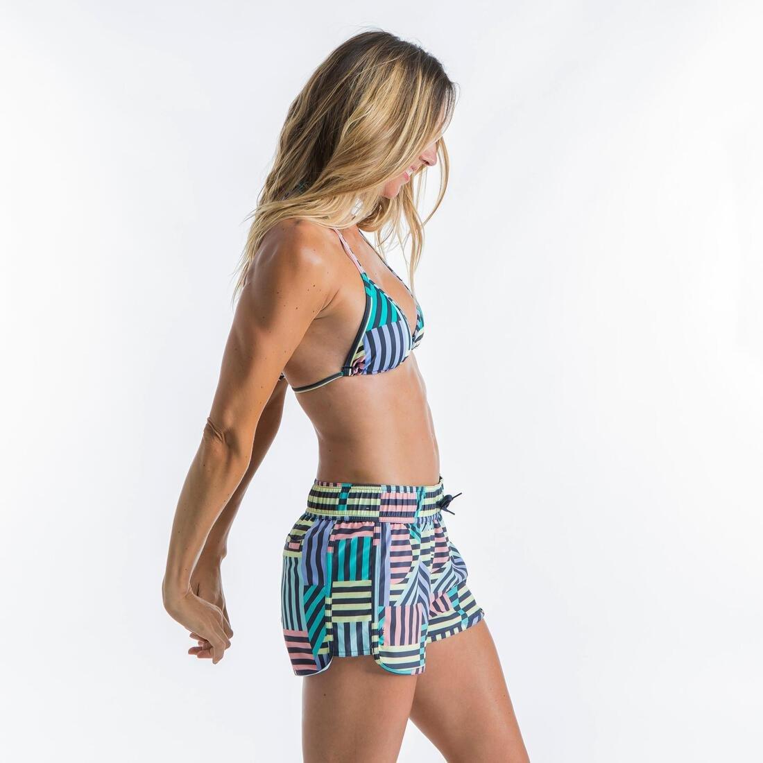 Women Sliding Triangle Swimsuit Top With Padded Cups, Multicolour, , large image number 4