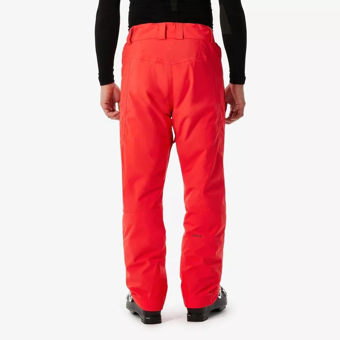 Men Very Warm And Breathable Ski And Snowboard Trousers - 500, Red, 5401_000, large image number 3