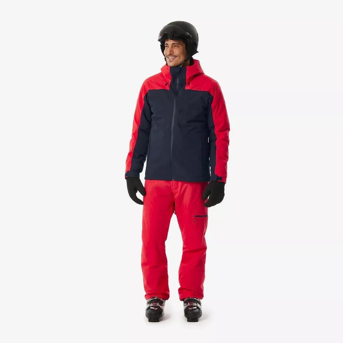 Men Very Warm And Breathable Ski And Snowboard Trousers - 500, Red, 5401_000, large image number 4