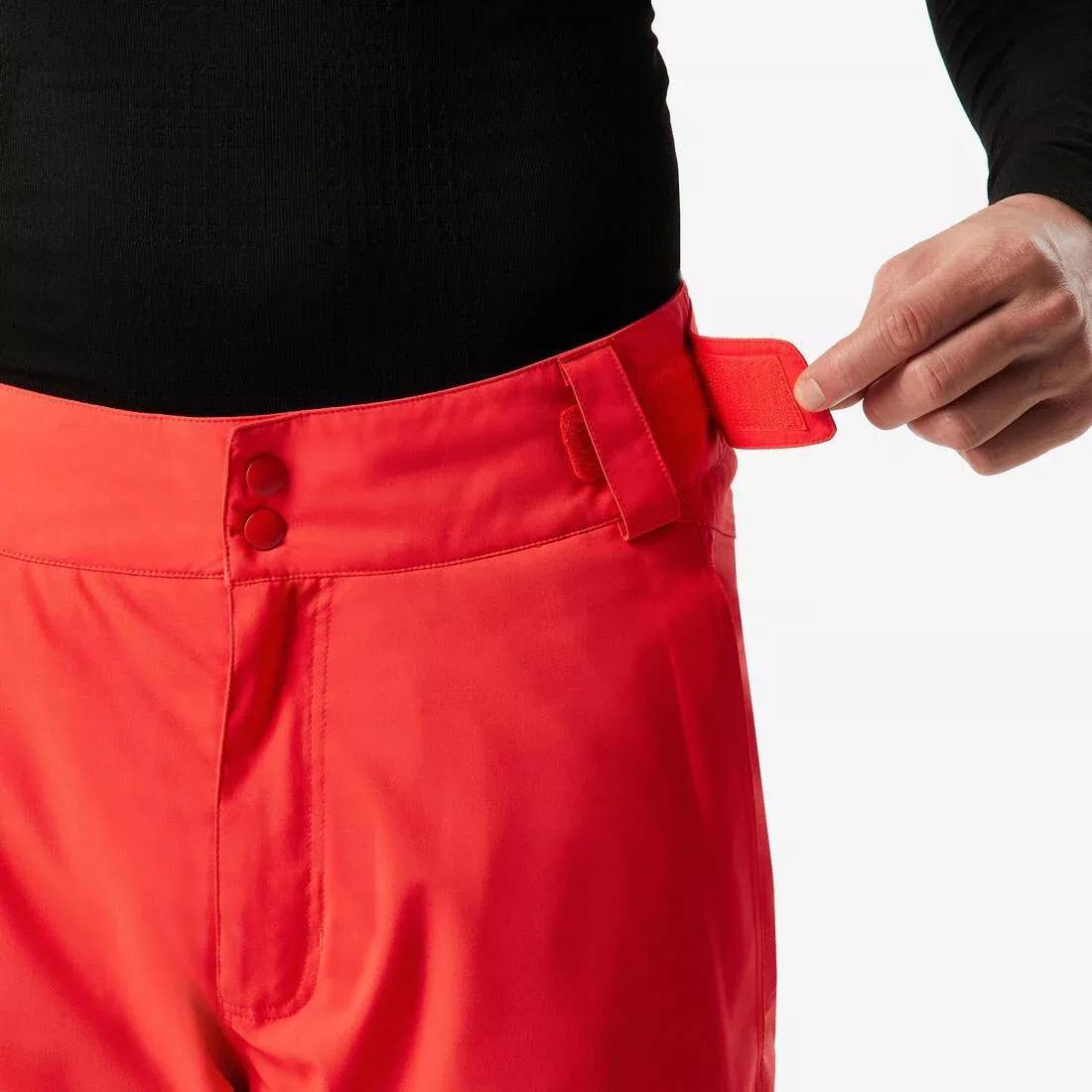 Men Very Warm And Breathable Ski And Snowboard Trousers - 500, Red, 5401_000, large image number 6