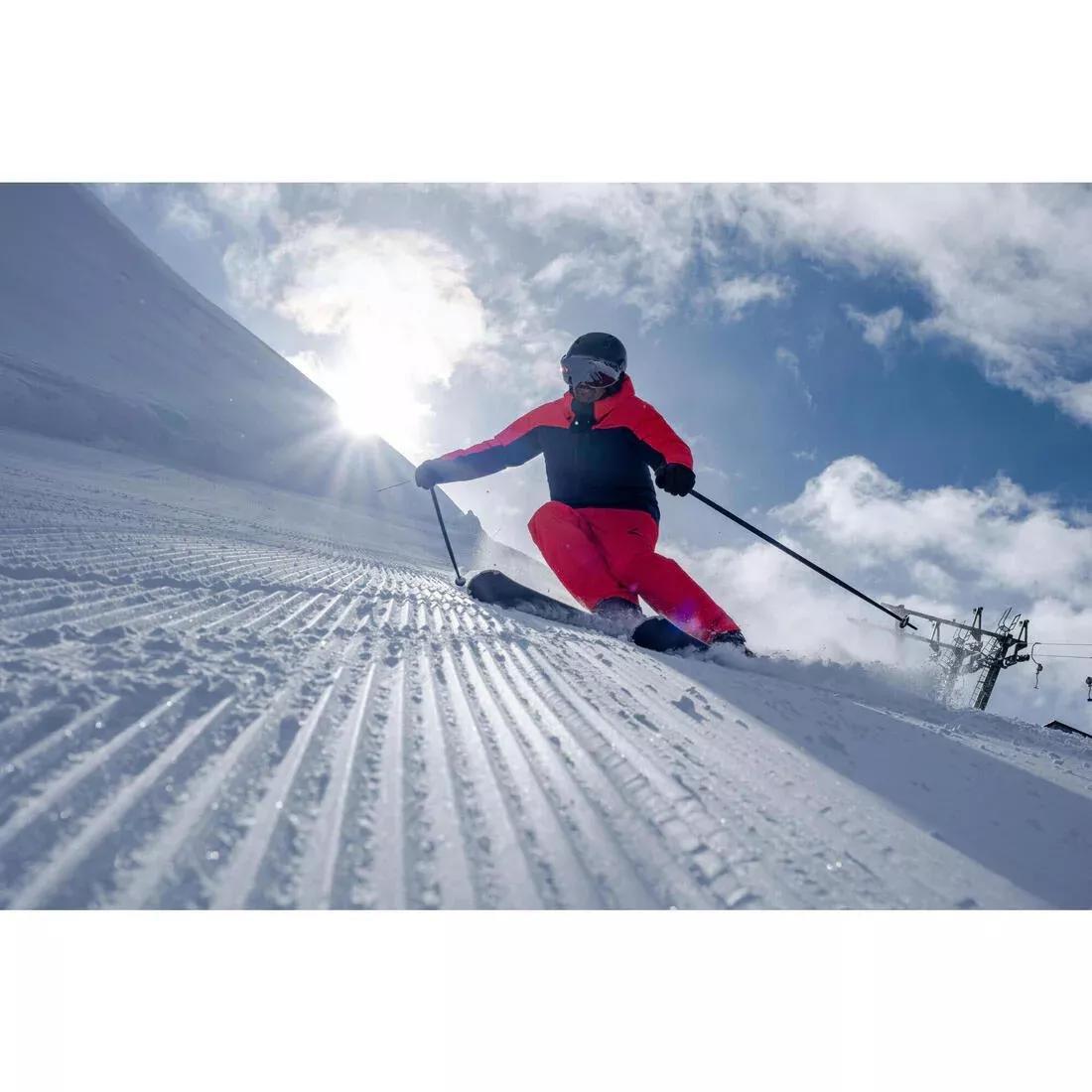 Men Very Warm And Breathable Ski And Snowboard Trousers - 500, Red, 5401_000, large image number 10