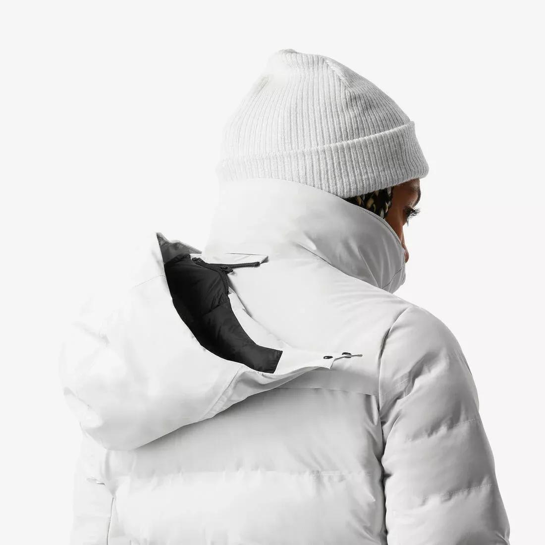 Women Warm And Waterproof Ski Jacket - 500 Warm, Beige, 5401_000, large image number 9