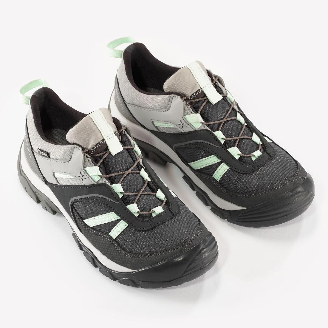 Kids Unisex Waterproof Hiking Shoes With Laces - Crossrock, Grey, No Color, medium